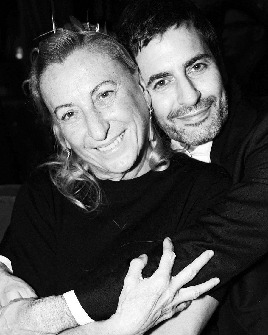 Marc Jacobs and Miuccia Prada