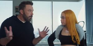 ben affleck and ice spice in new dunkin donuts commercial