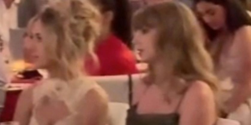A Video of Travis Kelce Kissing Taylor Swift’s Arms at a Gala Is Going Viral
