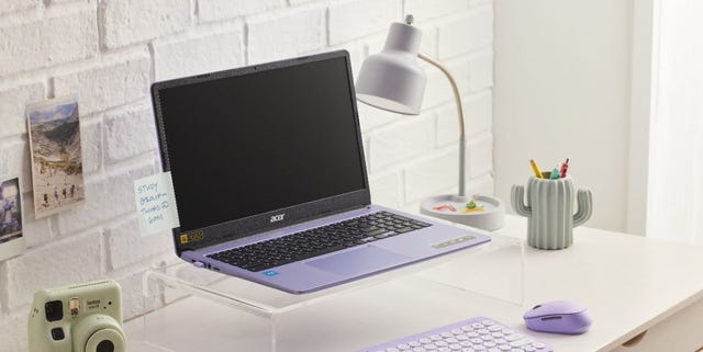 a laptop on a table