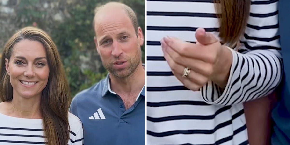 The royal wore the piece in a recent clip, in place of her iconic engagement ring.