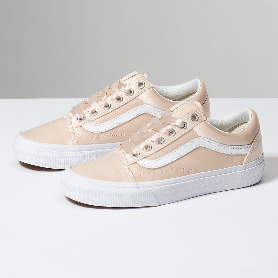 Rose gold old skool vans on sale