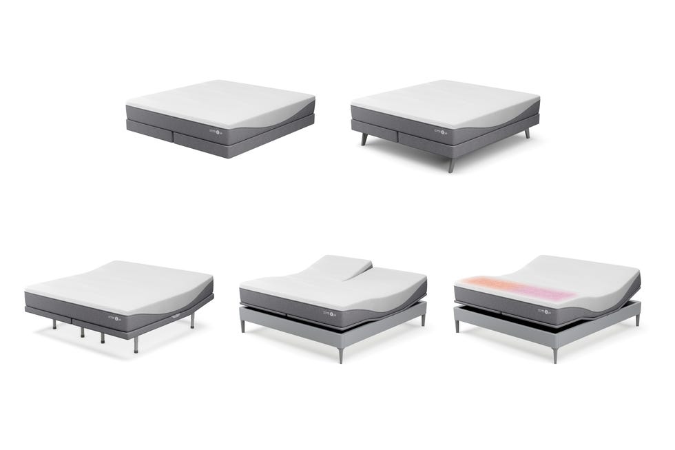 five gray bases from sleep number