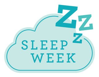 blue cloud "sleep week" graphic