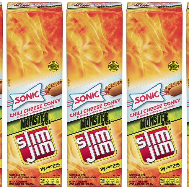 slim jim sonic chili cheese coney flavored stick