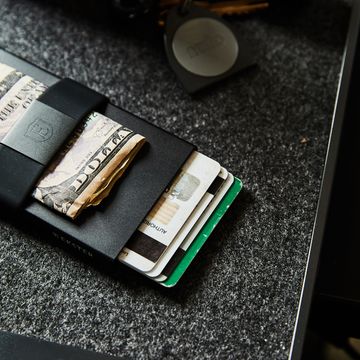 ekster slim wallet with cash and credit cards