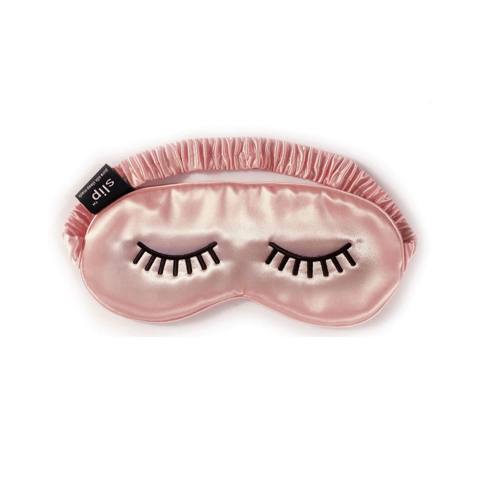 Fendi Padded Silk Sleep Mask in Pink