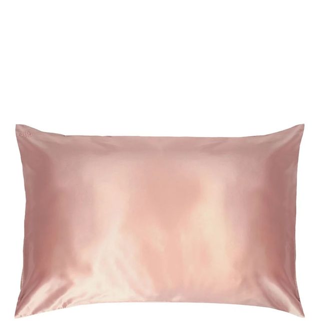 silk  zijden kussensloop roze