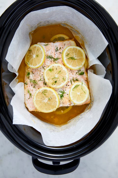 Slow-Cooker Salmon - Delish.com slowcooker salmon delishcom
