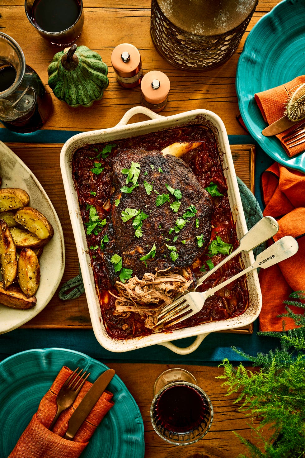 slow cooked spiced lamb shoulder