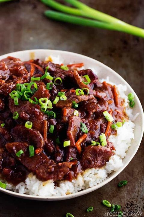 slow cooker mongolian beef over rice