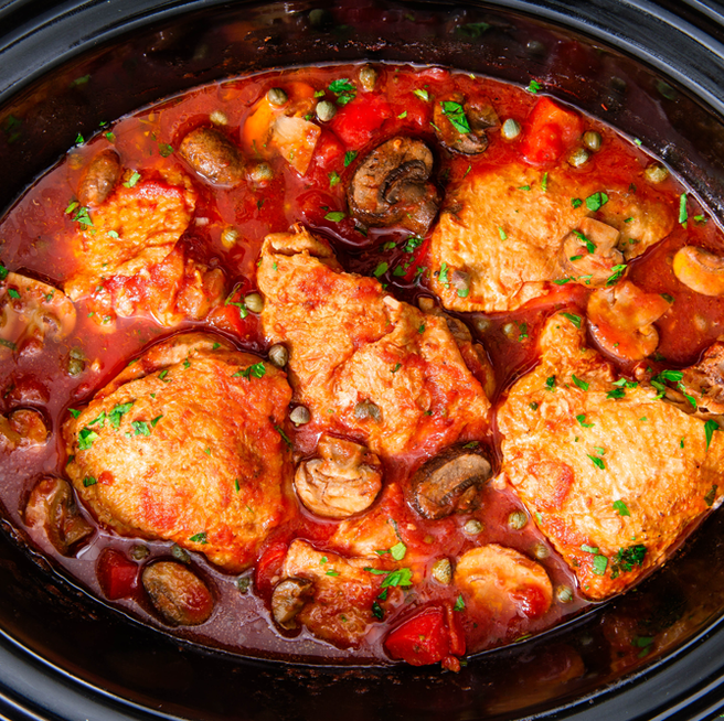 preview for Slow-Cooker Chicken Cacciatore Is The Easiest Fall Dinner