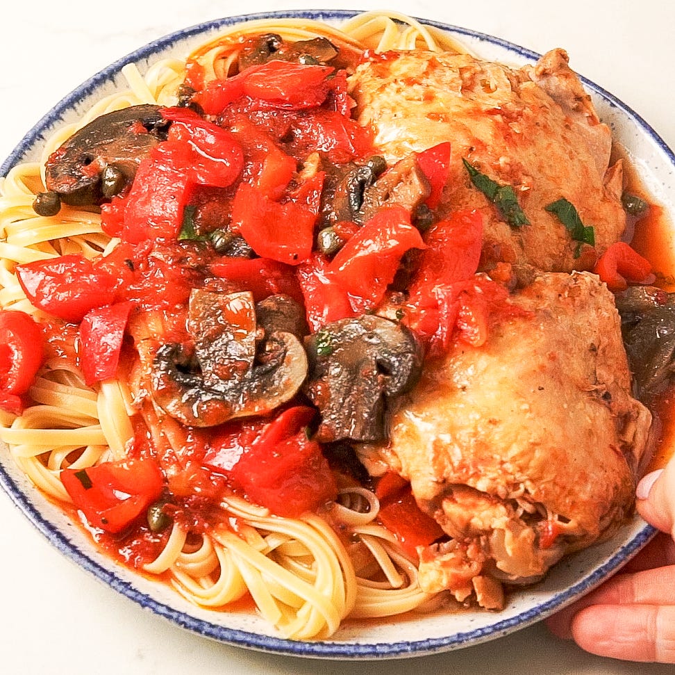 slow cooker chicken cacciatore