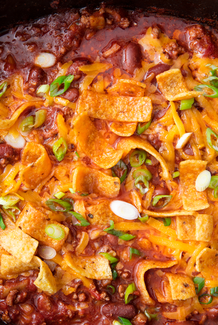slow cooker beef chili