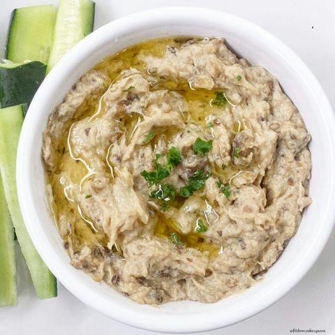 slow cooker dips slow cooker baba ganoush with cucumber sticks