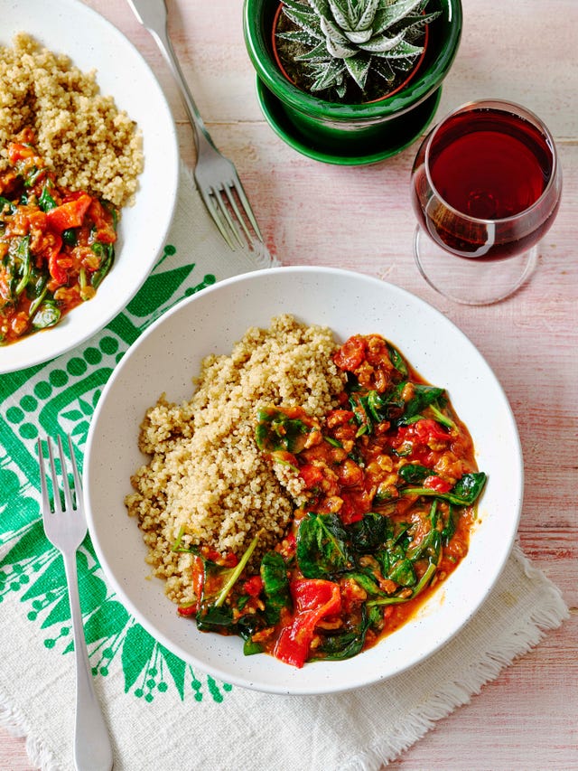 Slow Cooker Lamb Ragu with Buttered Quinoa