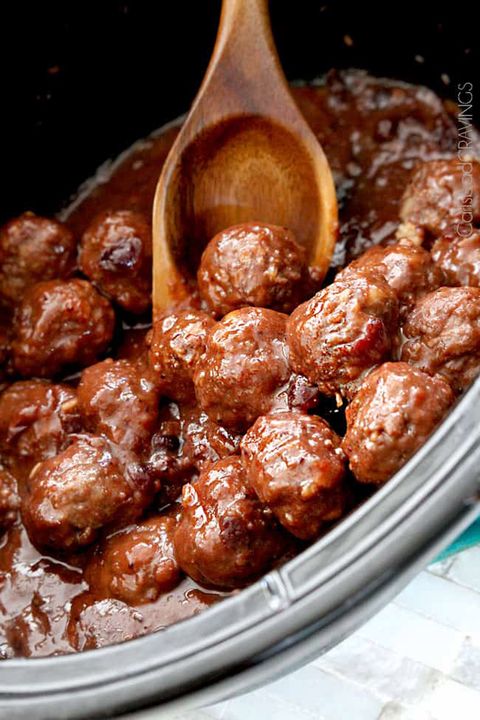 slow cooker meatballs cranberry
