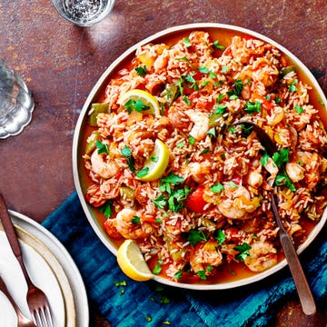 slow cooker prawn chorizo jambalaya