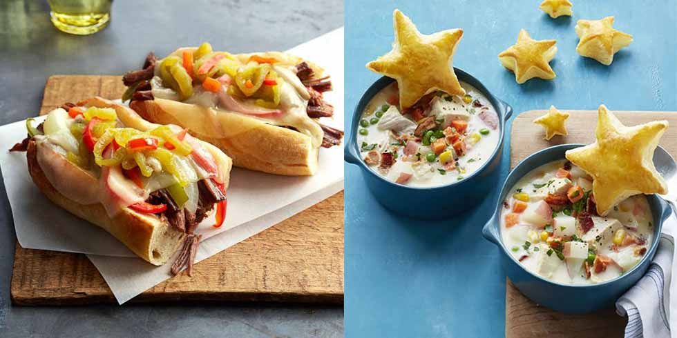 crockpot meals for kids phillystyle pulled beef sandwiches and chicken pot pie chowder