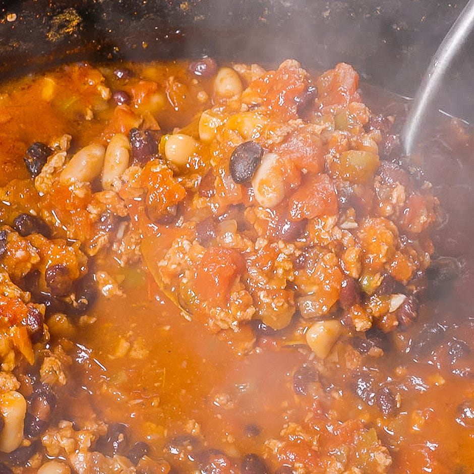 Easy Slow-cooker Turkey Chili Recipe - How To Make Crockpot Turkey Chili