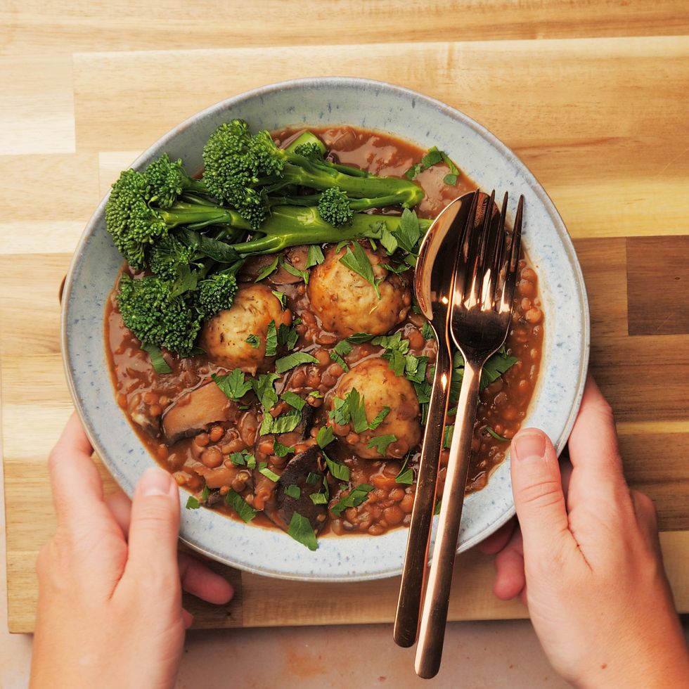 slow cooker recipe vegan dumpling stew