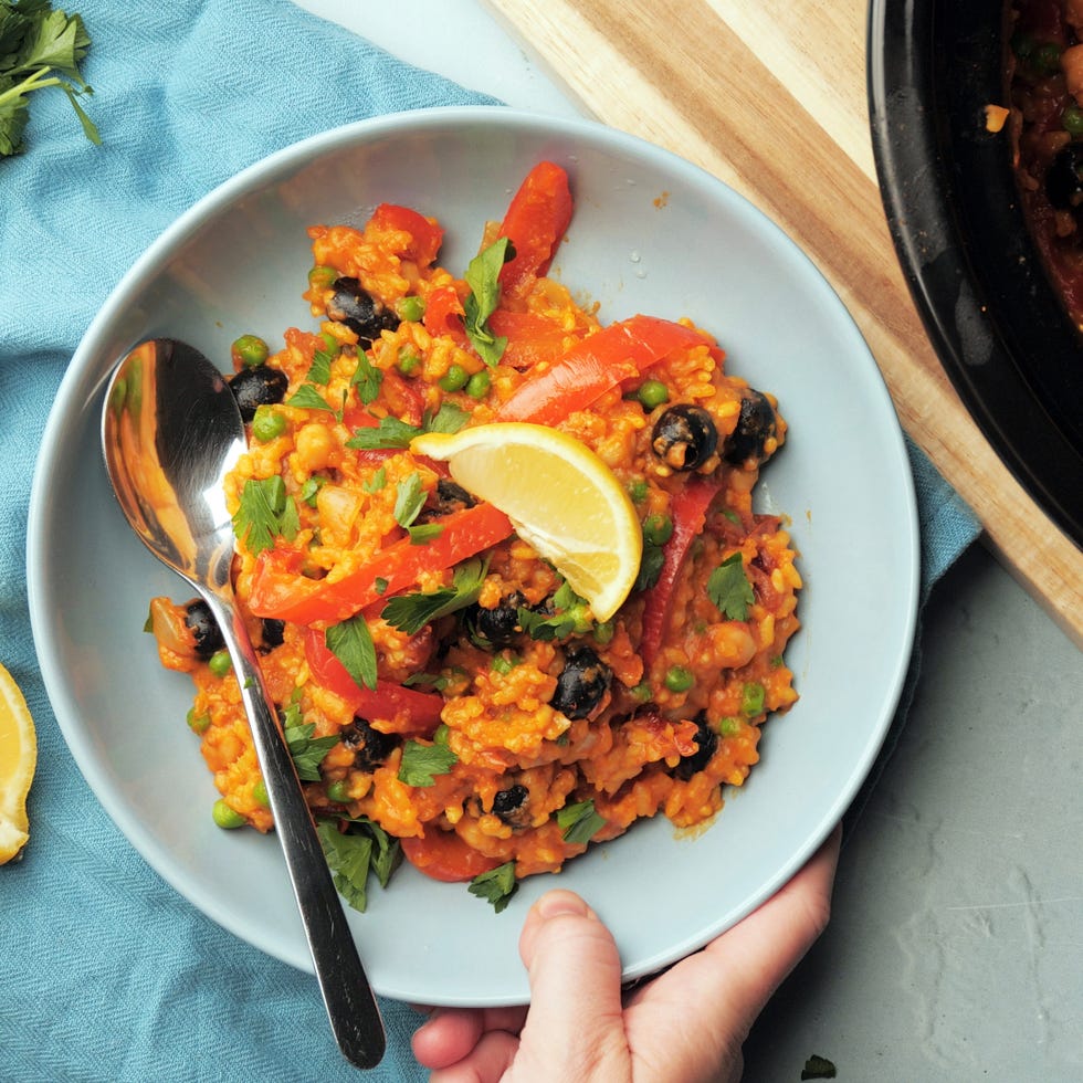 vegan slow cooker spanish style rice