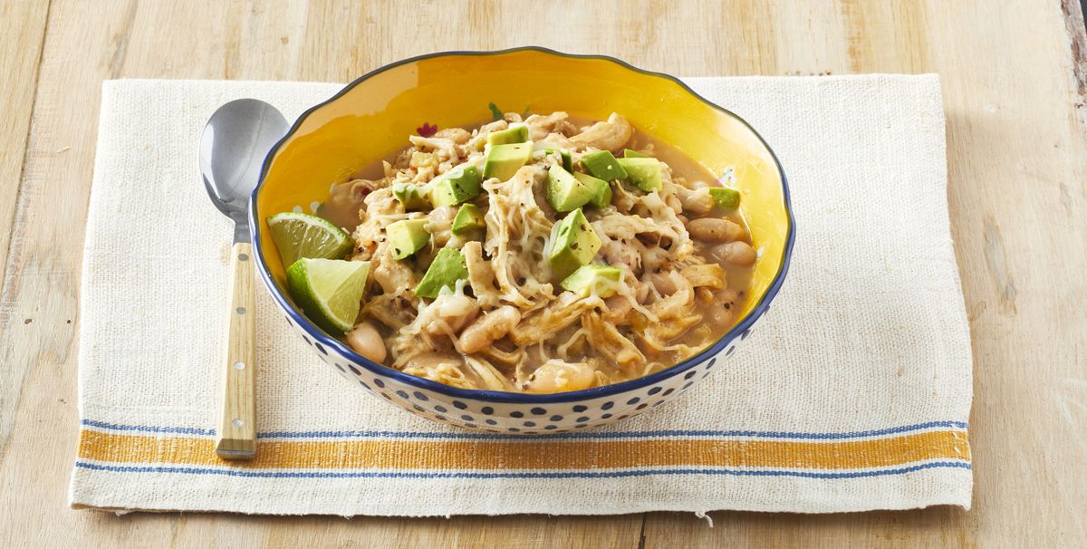 Best Slow-Cooker White Chicken Chili Recipe - How to Make Slow-Cooker ...