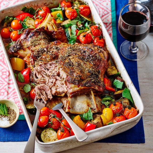 Slow Roast Ratatouille Lamb Shoulder