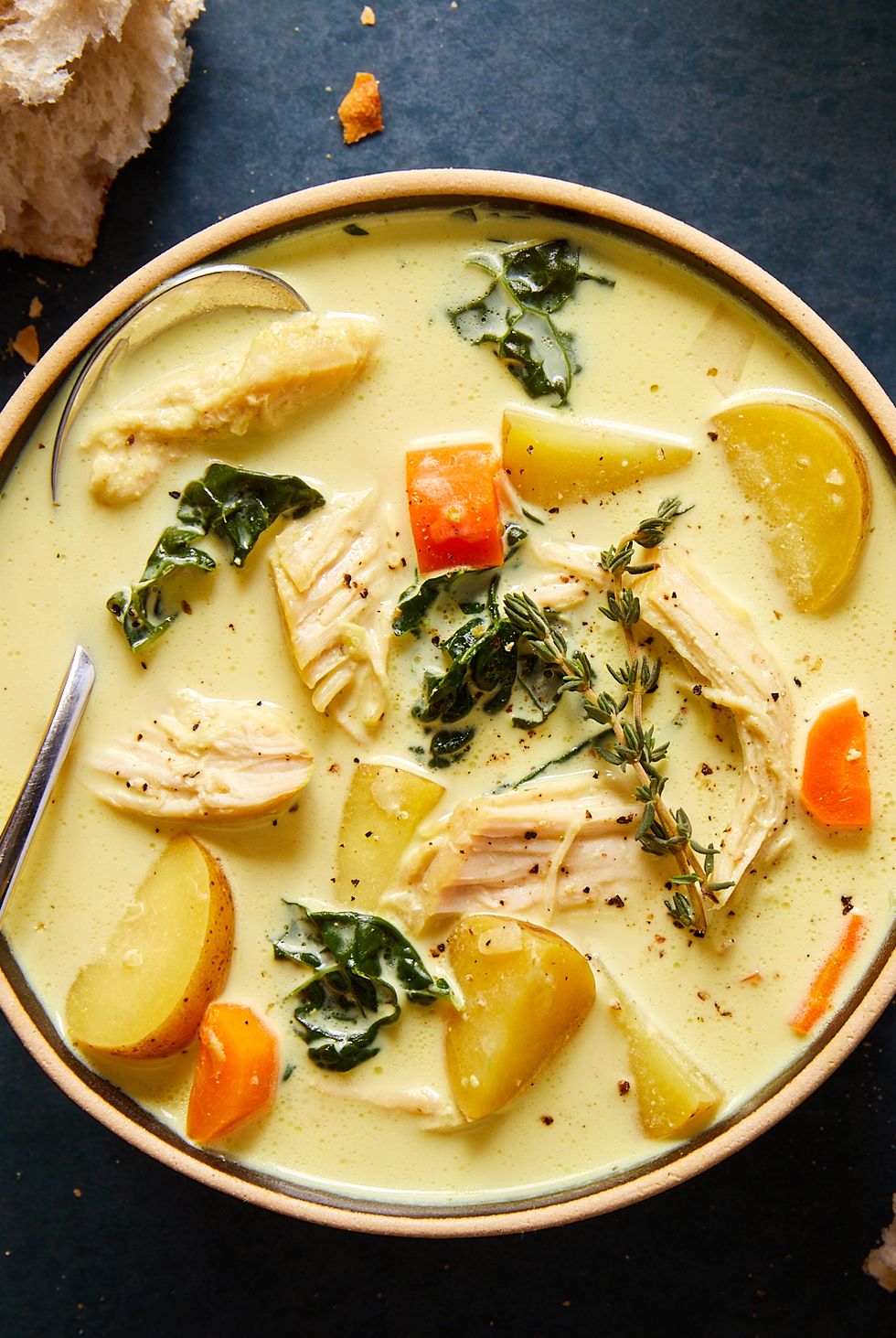 slow cooker creamy chicken and potato soup