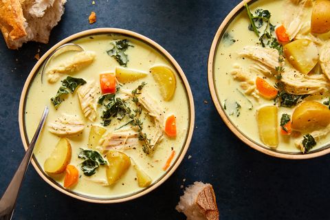 slow cooker creamy chicken and potato soup