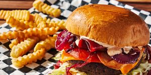 slutty vegan's one night stand burger