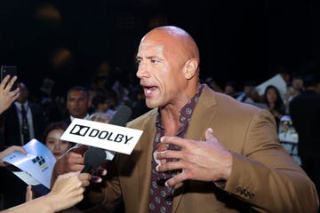 Dwayne The Rock Johnson en la gala 20 aniversario de Smackdown