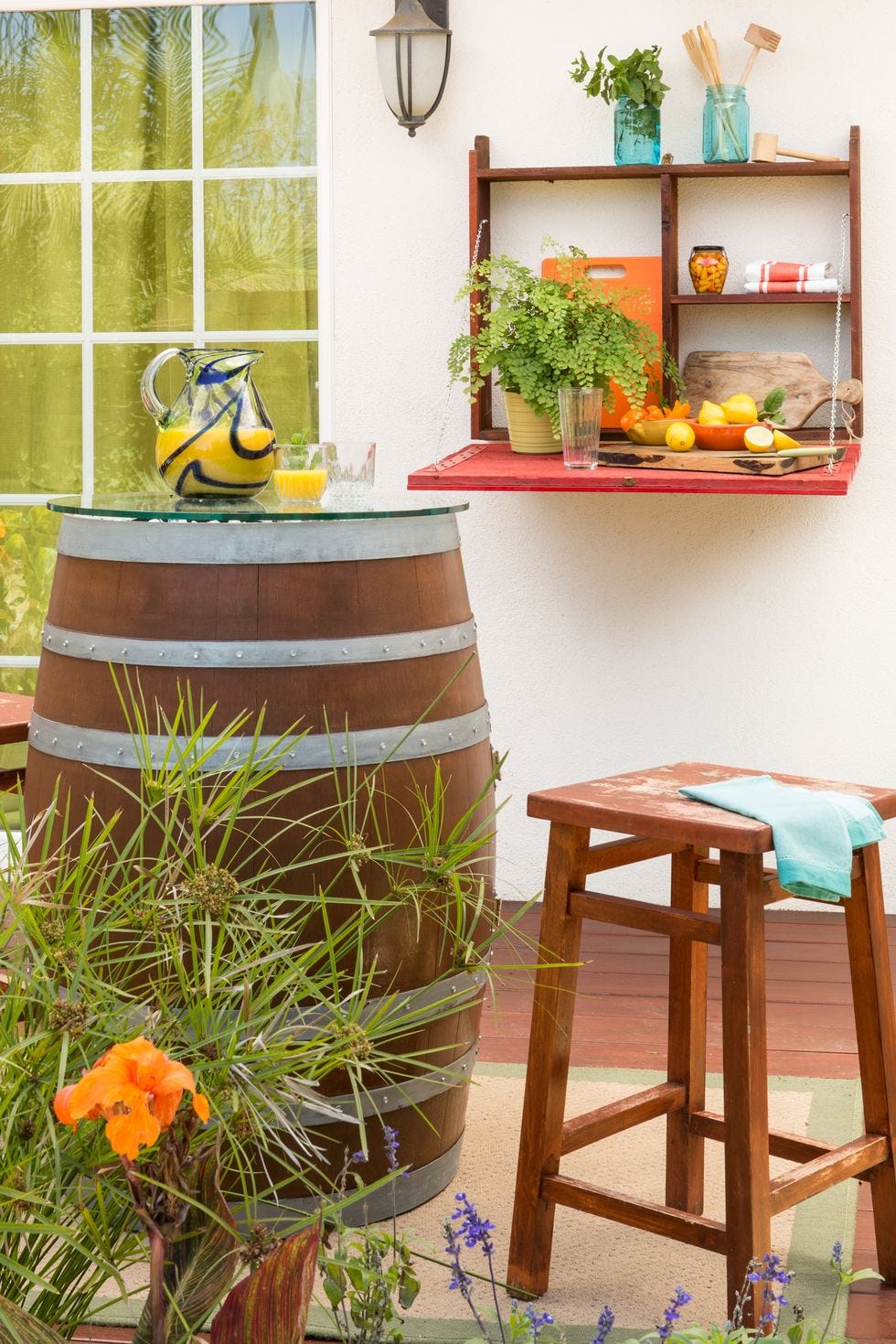 small backyard ideas   shelf