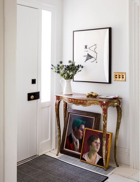 small eclectic entryway