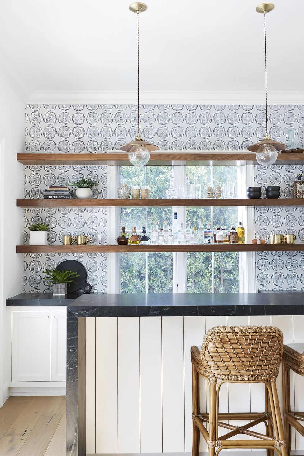 small kitchen ideas shelves over windows