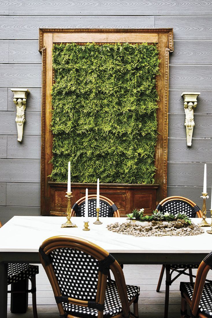 living wall on a patio