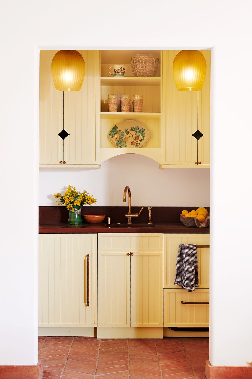 light yellow kitchen