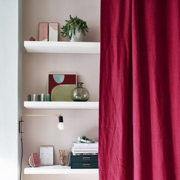 storage with curtain