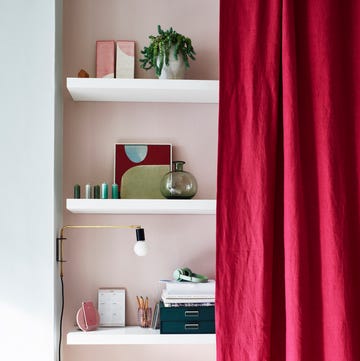 storage with curtain