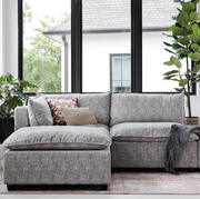 small gray sectional sofa