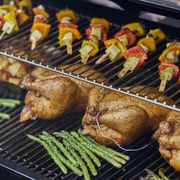food grilling on smart grill