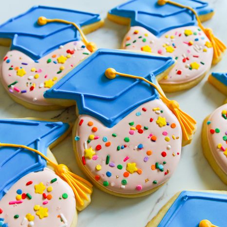 Graduation Party Cake Topper paper DIY Student Graduation Hat