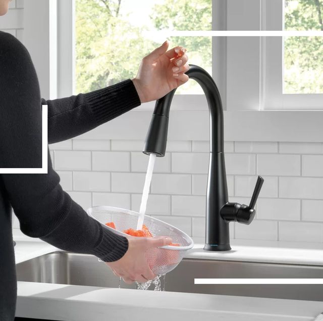 Push faucets that turn the water off after 5 seconds so you're