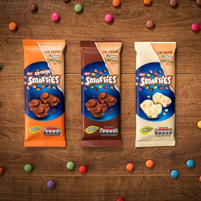 nestle smarties bars