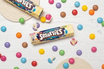 smarties are now available in white chocolate and we’re thrilled