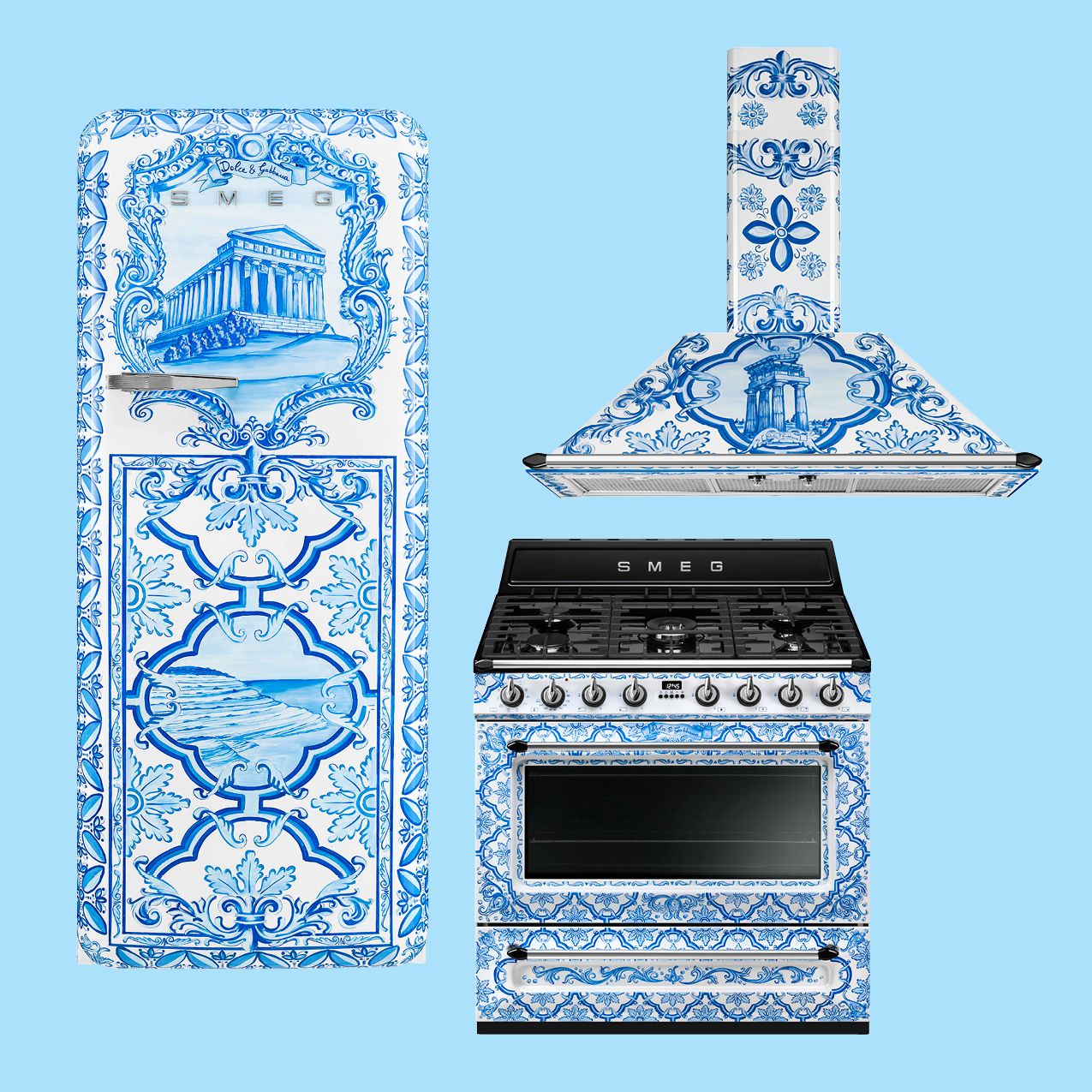 Smeg's New Dolce & Gabbana Majolica Collection Is Almost Too Pretty for the  Kitchen