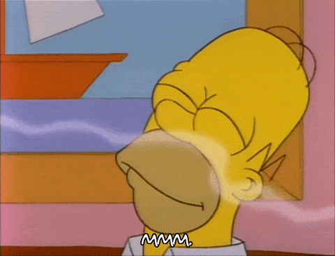 Homer Simpson, The Simpsons, smelling food