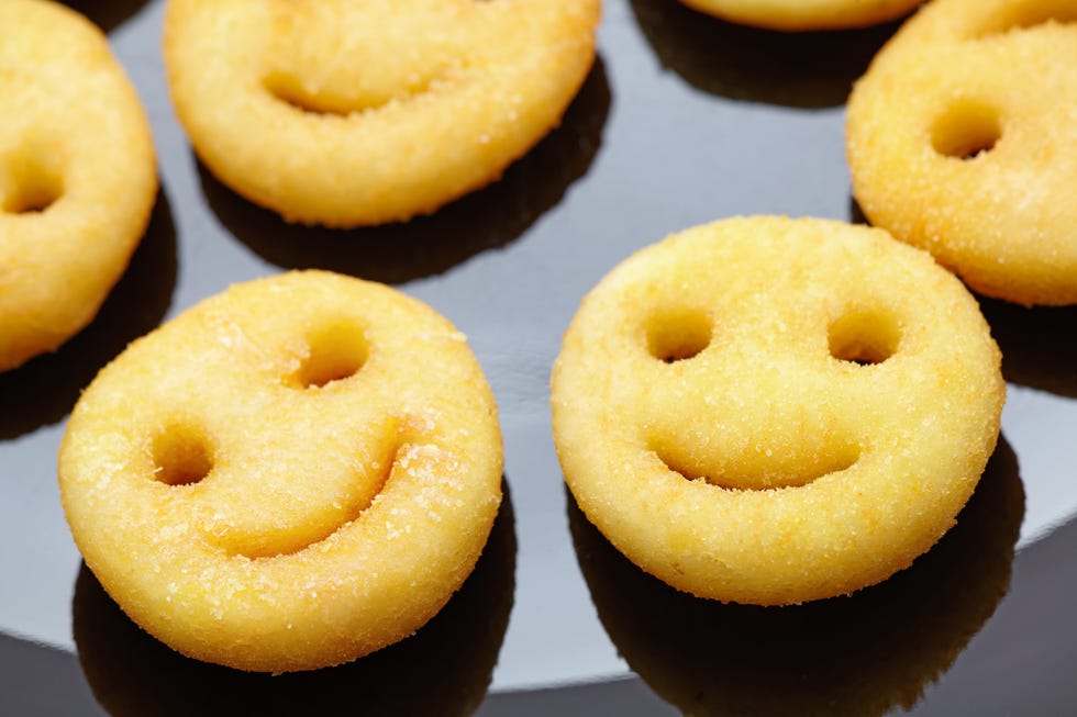 Smileys of fried potato