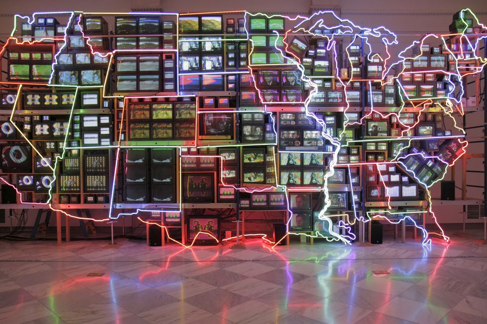 Smithsonian American Art Museum, video installation, 'Electronic Superhighway'.