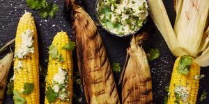 smoked corn on the corn with herb butter